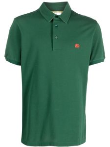 ETRO polo à logo brodé - Vert