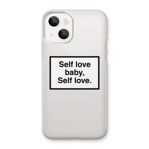 Self love: iPhone 13 mini Transparant Hoesje