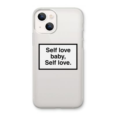 Self love: iPhone 13 mini Transparant Hoesje