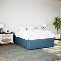 Bedframe fluweel blauw 140x200 cm