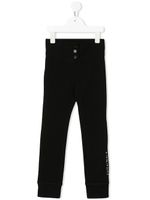 Givenchy Kids pantalon à bandes logos - Noir
