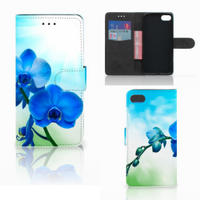 Huawei Y5 2018 Hoesje Orchidee Blauw - Cadeau voor je Moeder - thumbnail