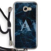 Midnight Marble: Samsung Galaxy A5 (2017) Transparant Hoesje met koord