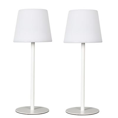 LED tafellamp - 2x - Wit - Kunststof - 40 cm - Oplaadbaar via USB-C