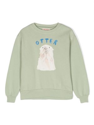 The Animals Observatory Katoenen sweater - Groen