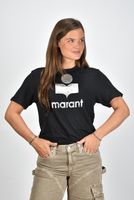 Marant Etoile t-shirt Zewel TS0001FA-A1N10E zwart