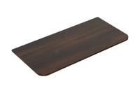 Topblad Wiesbaden Sulora 120x48 cm Afgeronde Hoeken Walnoot