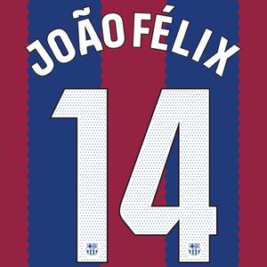 João Félix 14 (Officiële FC Barcelona La Liga Bedrukking 2023-2024)