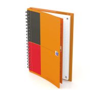 Oxford INTERNATIONAL meetingbook connect, stevige kartonnen kaft oranje, 160 bladzijden,ft B5, gelijnd
