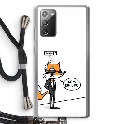 GSM secure: Samsung Galaxy Note 20 / Note 20 5G Transparant Hoesje met koord