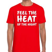 Rood t-shirt Feel te heat of the night voor heren 2XL  -