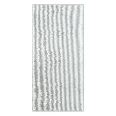 Cawö Cawö Two-Tone Stripe Badlaken 80x150 platin