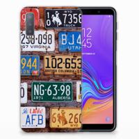 Samsung Galaxy A7 (2018) | Siliconen hoesje | met foto Kentekenplaten