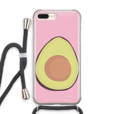 Avocado: iPhone 8 Plus Transparant Hoesje met koord
