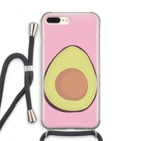 Avocado: iPhone 8 Plus Transparant Hoesje met koord