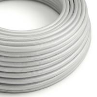 Strijkijzersnoer Zilver - viscose | 10cm | Creative-Cables | Creative-Cables | Creative-Cables | Creative-Cables