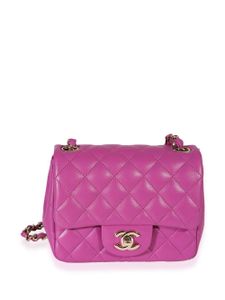 CHANEL Pre-Owned mini sac porté épaule Classic Flap - Violet