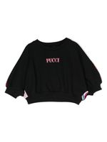 PUCCI Junior sweat en coton à imprimé Iride - Noir