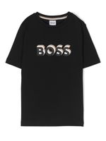 BOSS Kidswear t-shirt en coton à logo - Noir