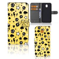 Telefoonhoesje met Naam Samsung Galaxy J5 2017 Punk Geel