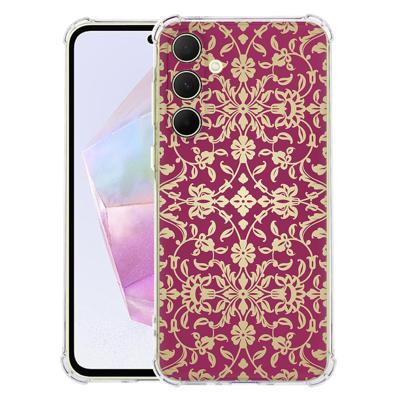 Samsung Galaxy A56 Hoesje - Barok Pink TPU Antishock Samsung Galaxy A56 Hoesje - Barok Pink TPU Antishock
