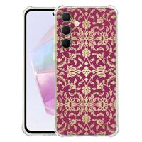 Samsung Galaxy A56 Hoesje - Barok Pink TPU Antishock Samsung Galaxy A56 Hoesje - Barok Pink TPU Antishock