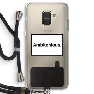 Ambitchious: Samsung Galaxy A8 (2018) Transparant Hoesje met koord