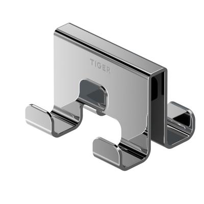 Tiger Handdoekhaak Voor Douchecabine Caddy 6-8 mm Dubbel Chroom