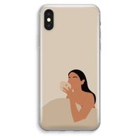 Fresh coffee: iPhone XS Max Transparant Hoesje