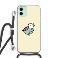 Birdy: iPhone 11 Transparant Hoesje met koord