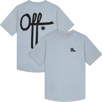 Off The Pitch - Fullstop Slim Fit T-Shirt - Lichtblauw
