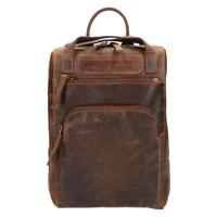 Leather Design Rugzak/Schoudertas Hunter Bruin