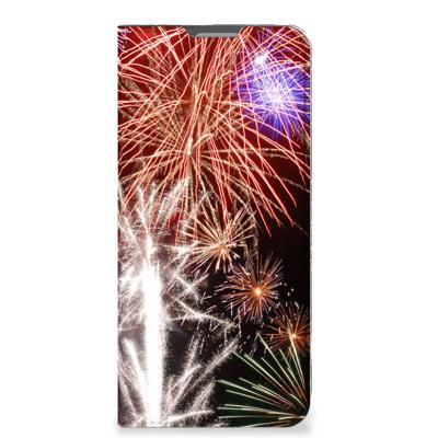 OPPO Reno8 Lite Hippe | Standcase | Vuurwerk OPPO Reno8 Lite Hippe | Standcase | Vuurwerk
