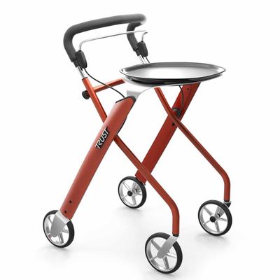 Binnenrollator Let's Dream (6,5 kg) | TrustCare | Oranje | Met dienblad | Design | TCLD501