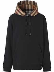 Burberry hoodie à carreaux - Noir