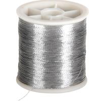 Creativ Company Naaigaren, dikte 0,15 mm, zilver, 100 m/ 1 rol