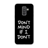 Don't Mind: Samsung Galaxy A6 Plus (2018) Transparant Hoesje