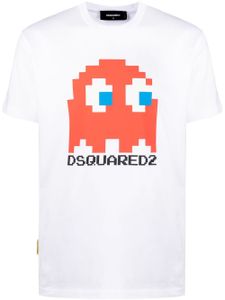 DSQUARED2 t-shirt en coton à imprimé graphique - Blanc