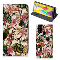 Samsung Galaxy M31 Smart Cover Flowers