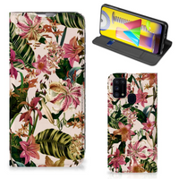 Samsung Galaxy M31 Smart Cover Flowers - thumbnail