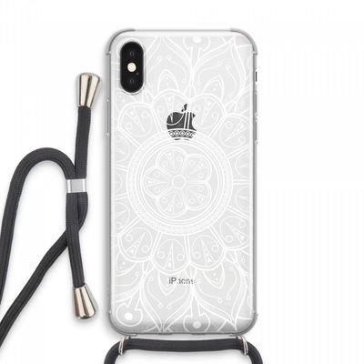 Roses Are Red: iPhone XS Max Transparant Hoesje met koord