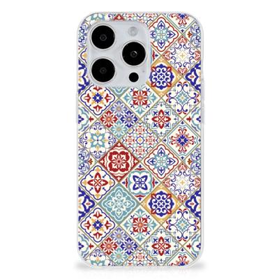 iPhone 15 Pro | TPU | Siliconen hoesje | Tiles Color iPhone 15 Pro | TPU | Siliconen hoesje | Tiles Color