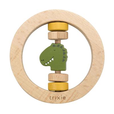Trixie houten rammelaar - mr. dino