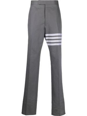 Thom Browne pantalon de costume à détails 4 bandes signature - Gris