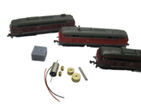 micromotor nf032C Klokankermotor ombouwset voor Fleischmann V 160 BR 210 BR 218 - thumbnail