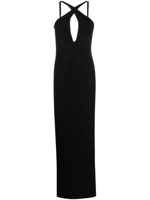 Mônot robe longue à découpes - Noir