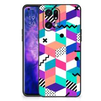 OPPO Find X5 Pro Backcover Blokken Kleurrijk