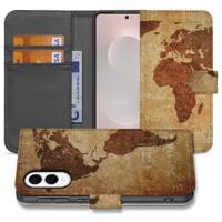 Samsung Galaxy S25 Edge | Flip Cover | Wereldkaart