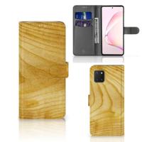 Samsung Note 10 Lite | Book Style Case | Licht Hout