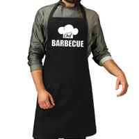 Chef barbecue schort - keukenschort - zwart - voor heren - kookschort - BBQ - Vaderdag cadeau